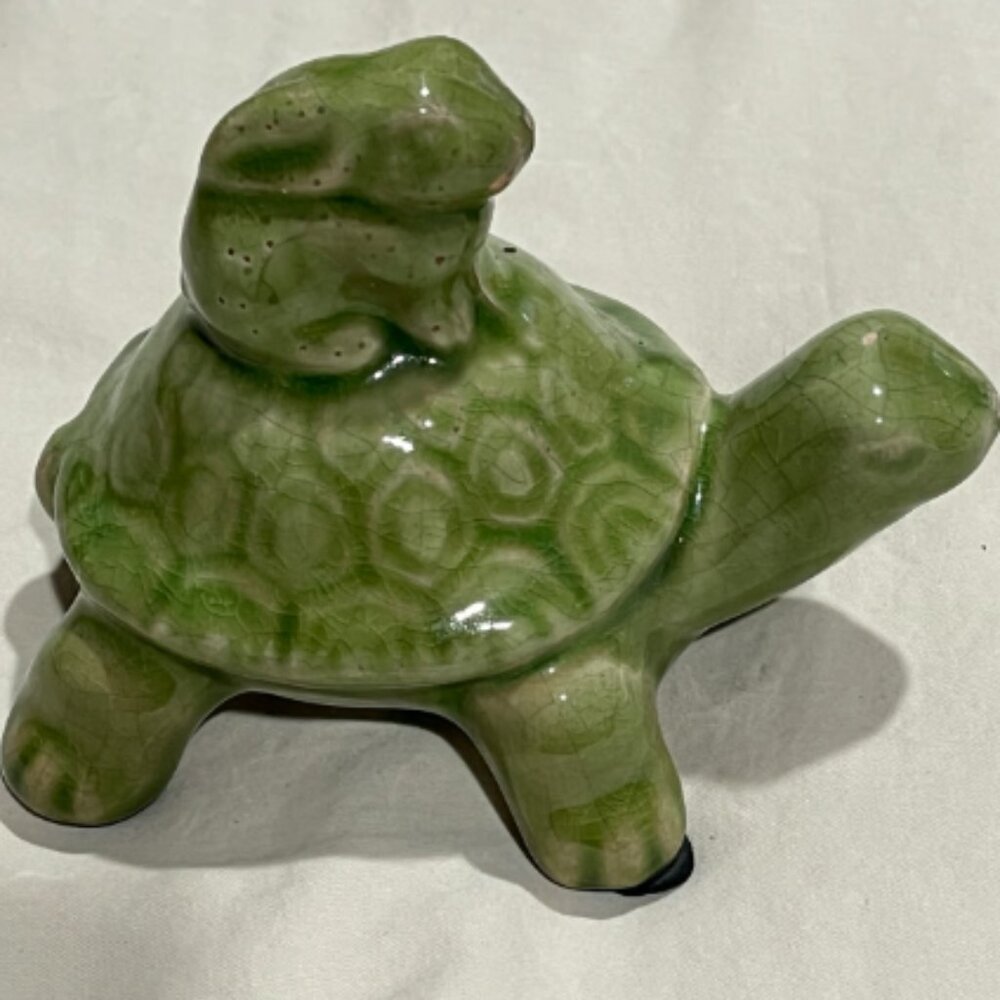 Turtle Figurine Ceramic